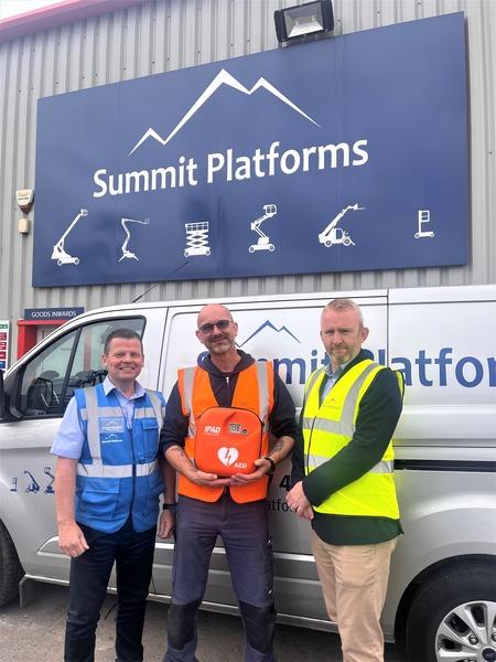 Summit Platforms installs life-saving defibrillators in every depot