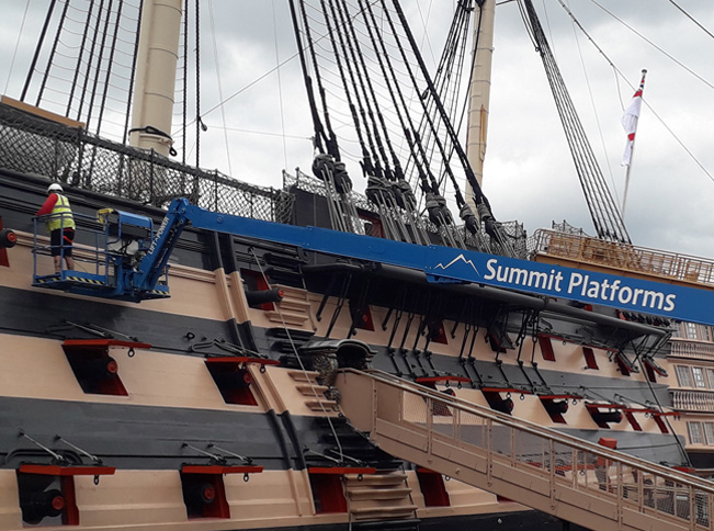Summit Platforms called in to help keep HMS Victory shipshape